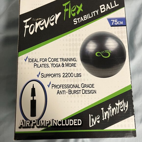 3/$15 Exercise Ball 75cm Forever Flex Balance & Stability Ball NEW - Picture 2 of 7